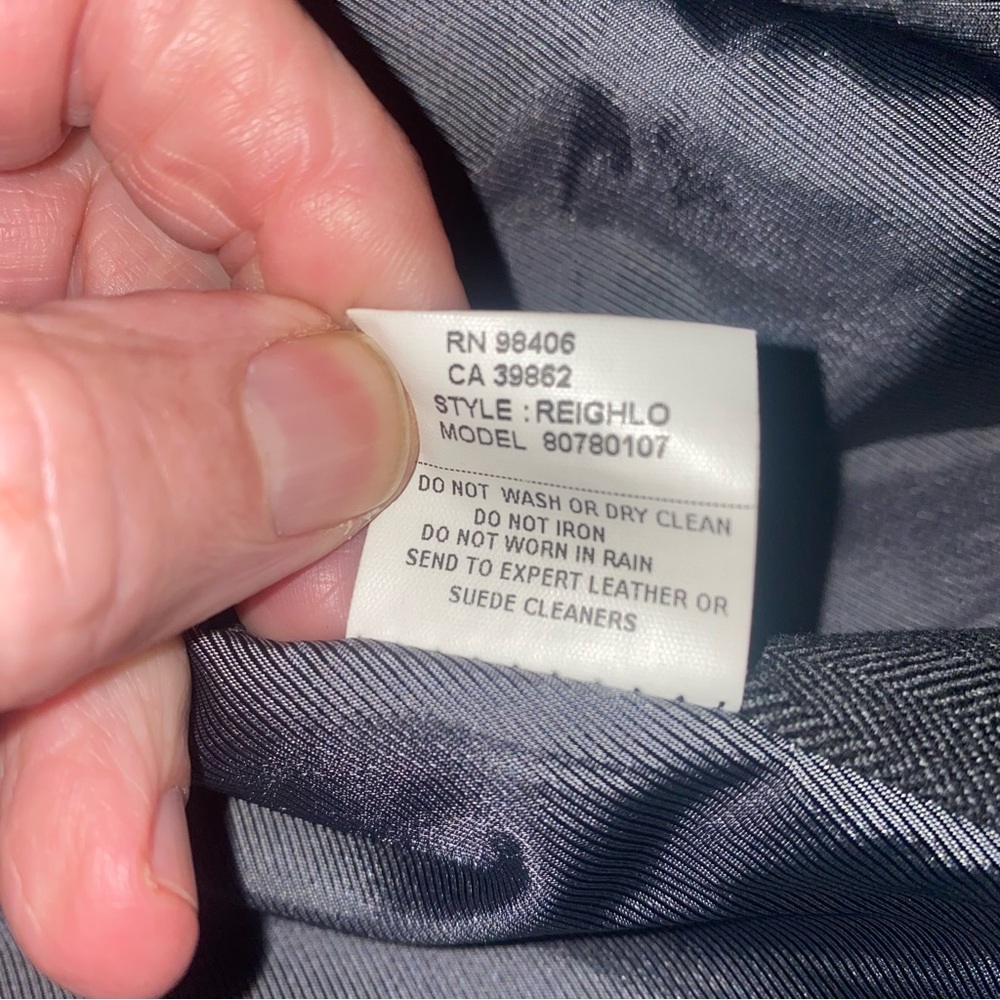 Theory Men's Dark Green Leather Zip Up Jacket, M - Picture 12 of 12